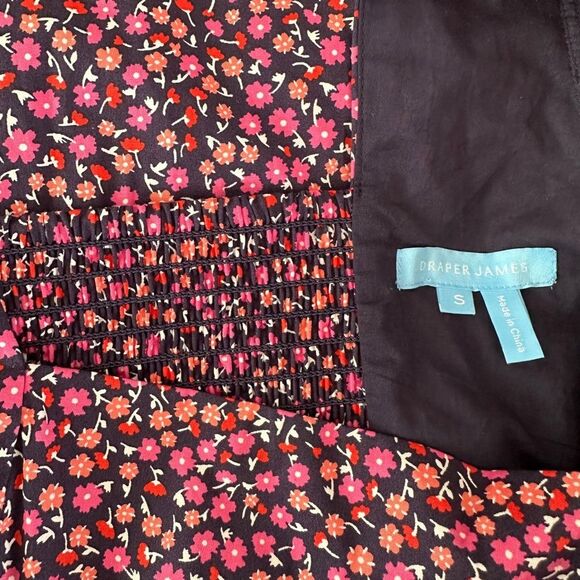 Draper James Mini Dress Floral Puff Sleeves & Pockets Size Small - Picture 9 of 12